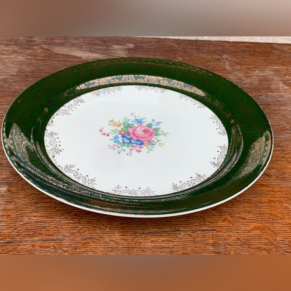 1920s Vintage TAYLOR SMITH USA 22K Gold Trim 10” Dinner Plate Replacement - Picture 16 of 16